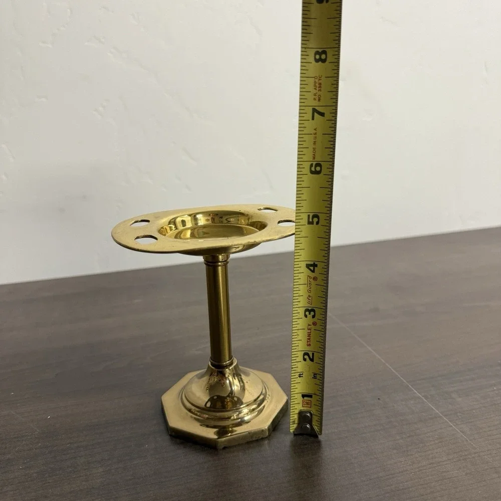 Vintage Solid Brass Toothbrush Holder Bathroom